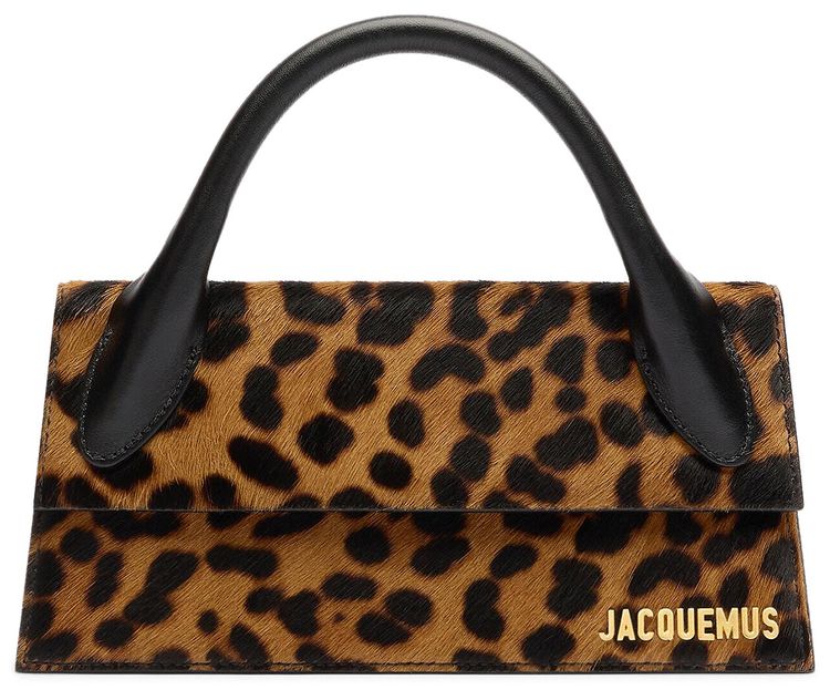 Jacquemus Le Chiquito Long Leopard Brown