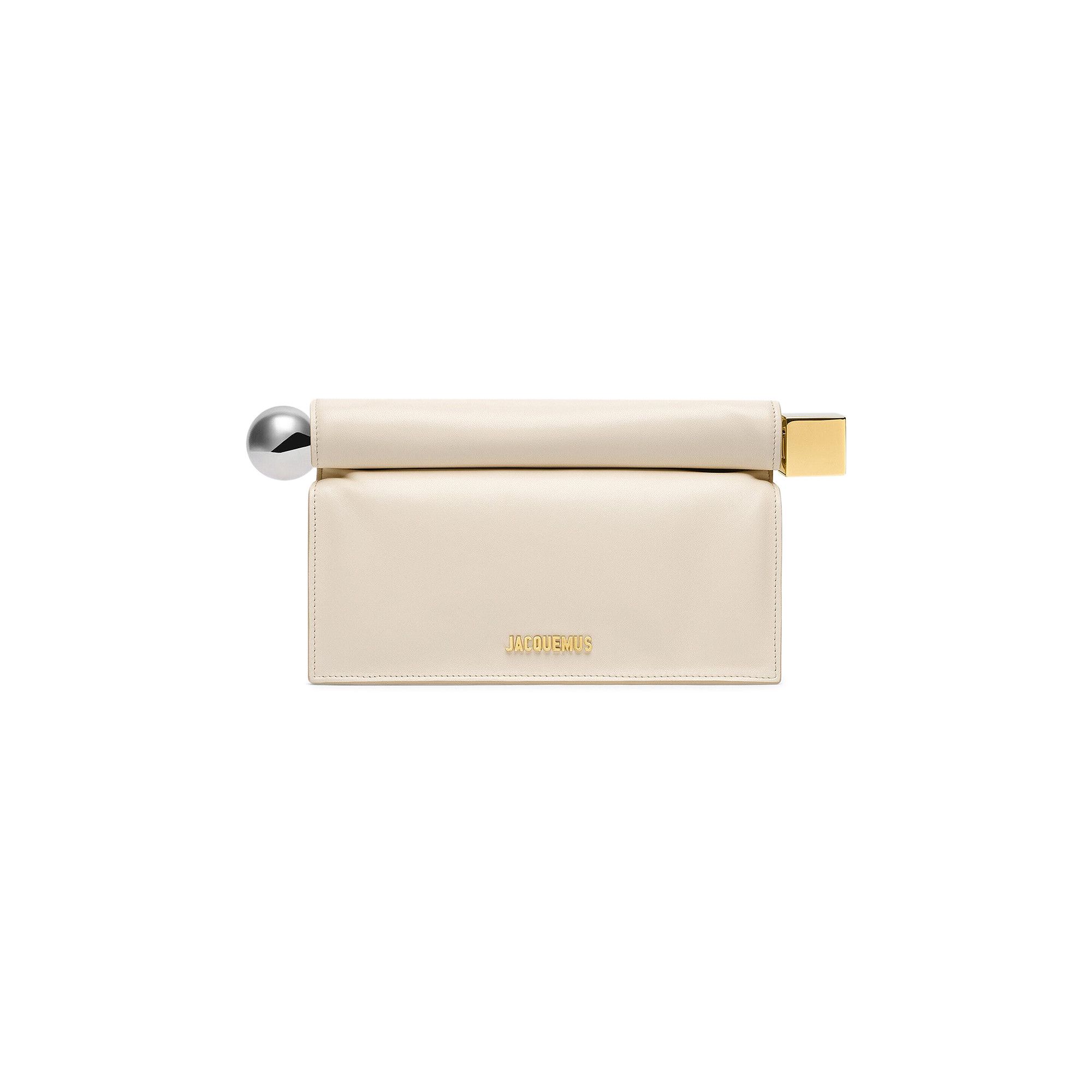 クラッチバッグ La Pochette Ronde Carre Clutch Ivory La Pochette Rond Carre Clutch | SHOP BAZAAR