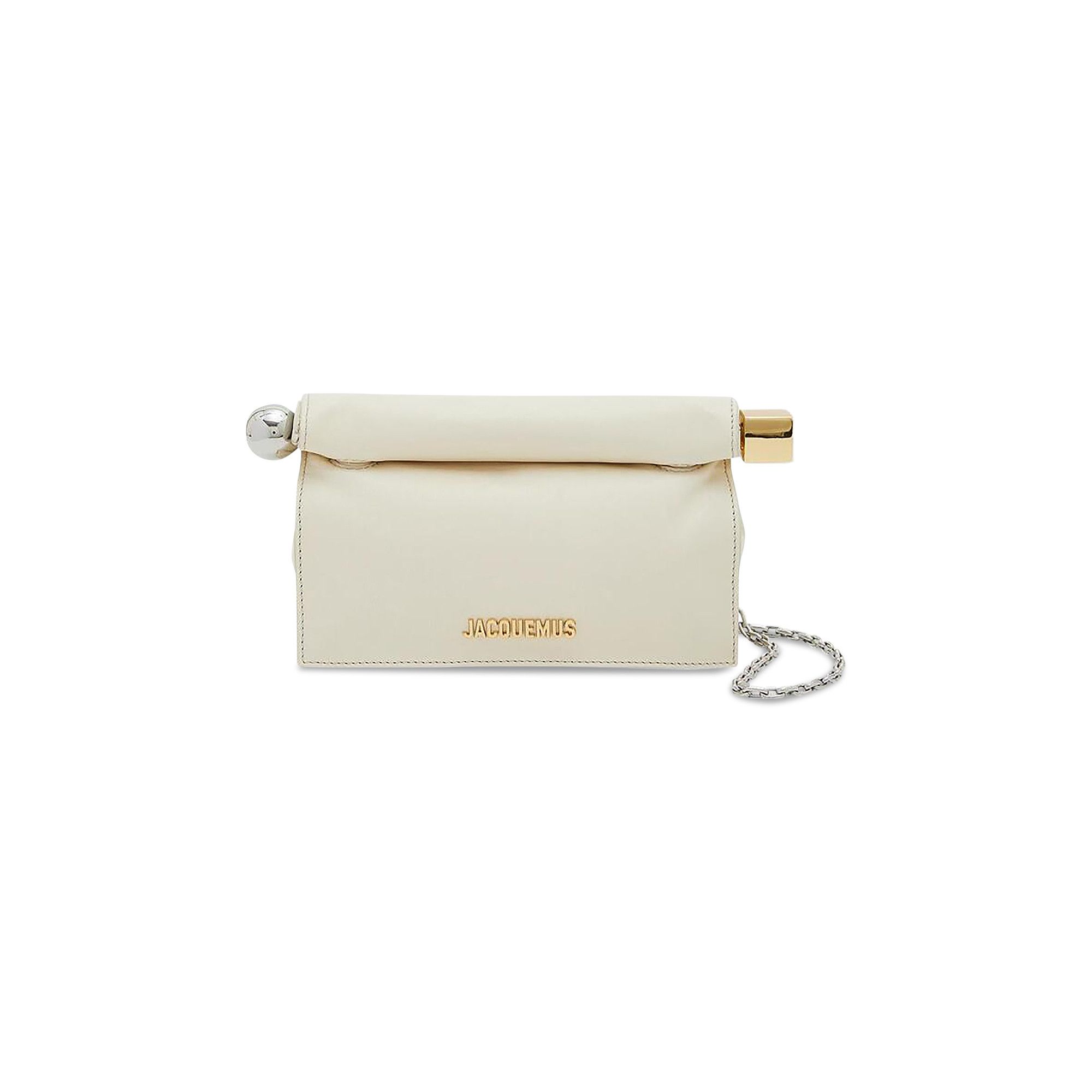 Buy Jacquemus La Petit Pochette Rond Carre Clutch Light Ivory 24E241BA392 3171 115 GOAT