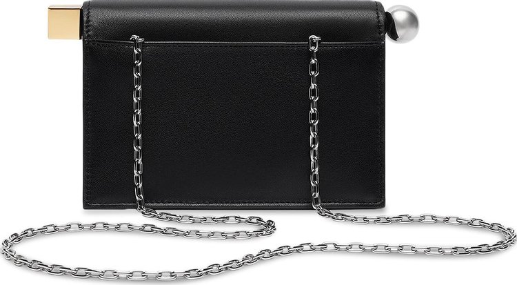 Jacquemus La Petit Pochette Rond Carre Clutch Black