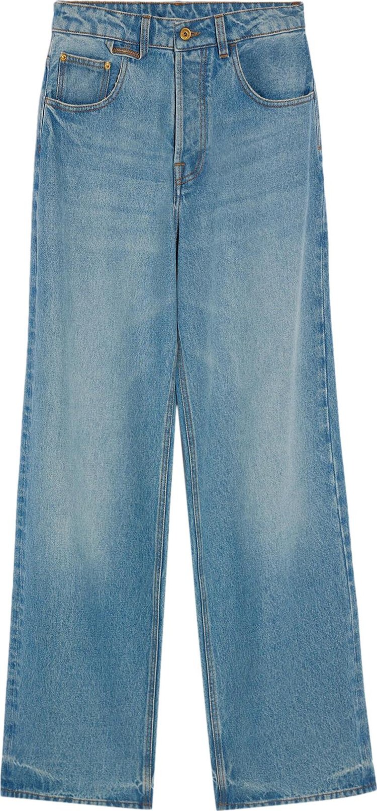 Jacquemus Large Denim Pant 'Blue/Tabac'