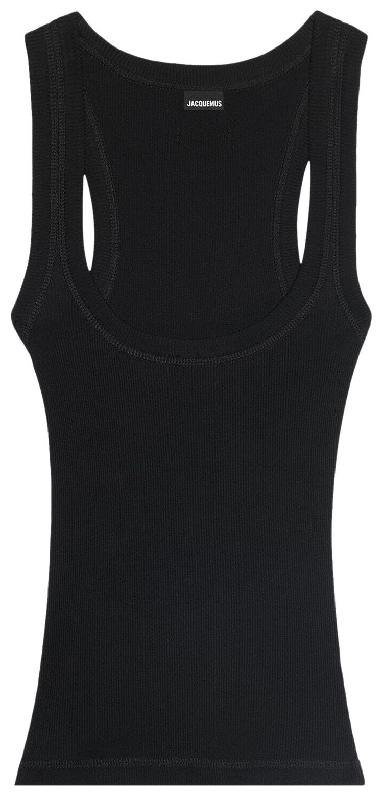 Jacquemus Gros Grain Tank Black