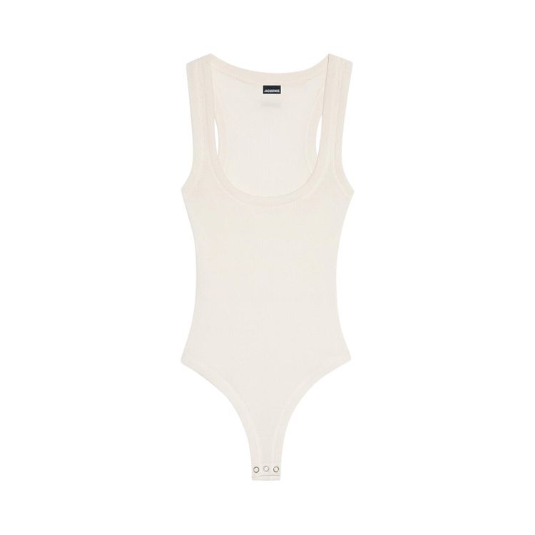 Jacquemus Gros Grain Bodysuit White
