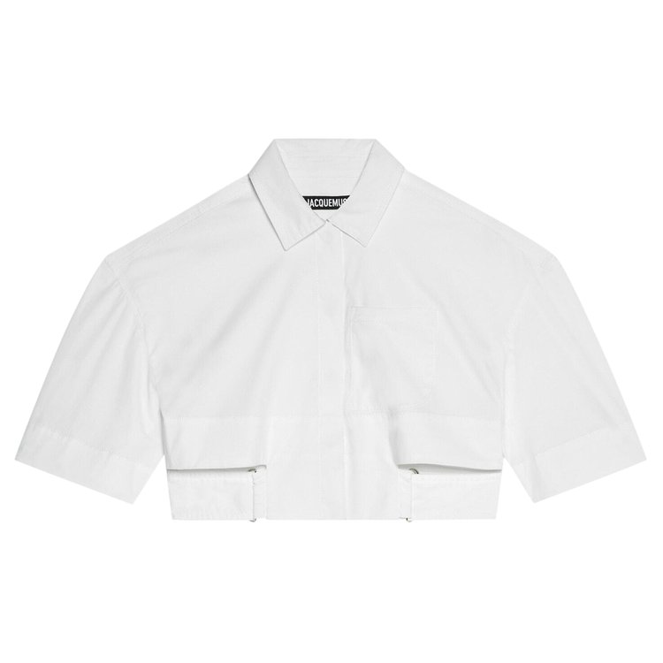 Jacquemus Bari Cropped Shirt 'White'