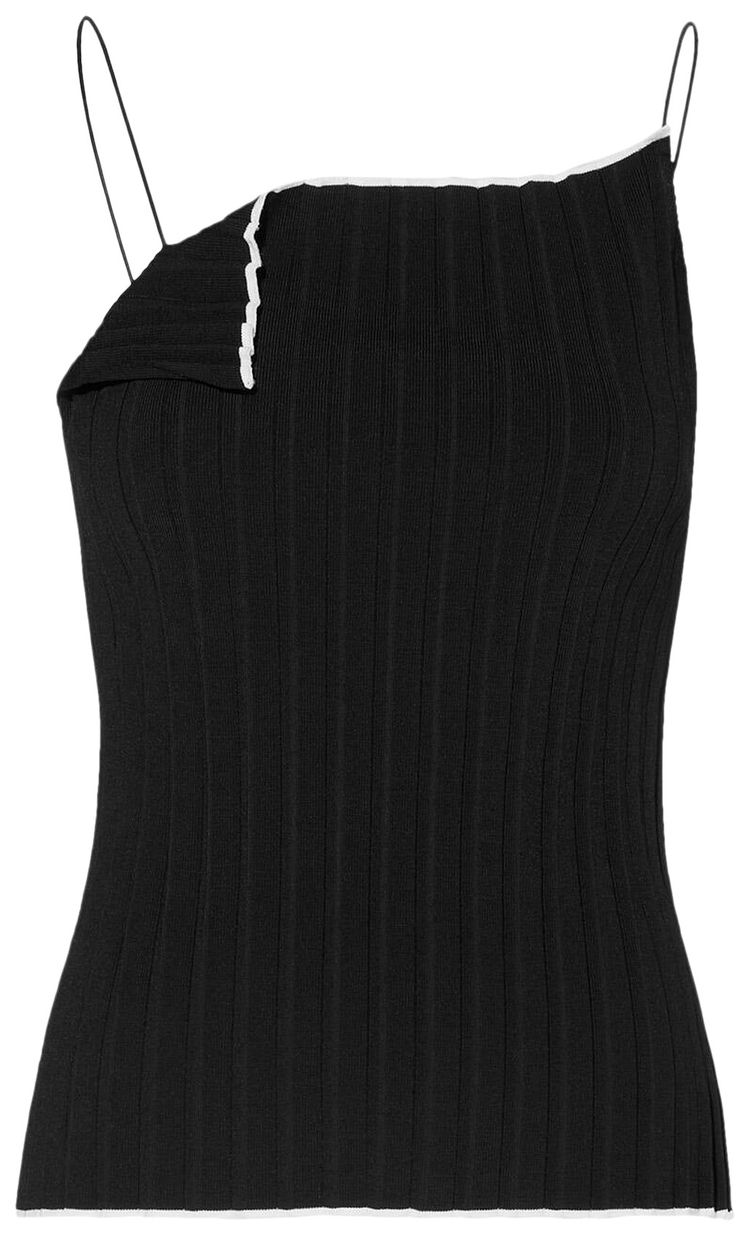 Jacquemus Plisse Knit Camisole Black