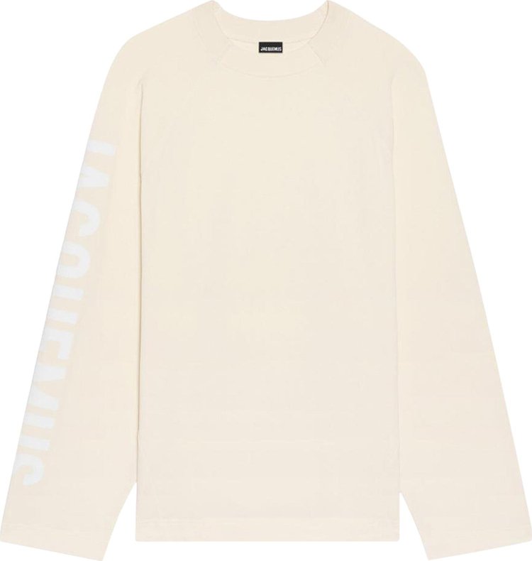 Jacquemus Typo Long-Sleeve T-Shirt 'Light Beige'