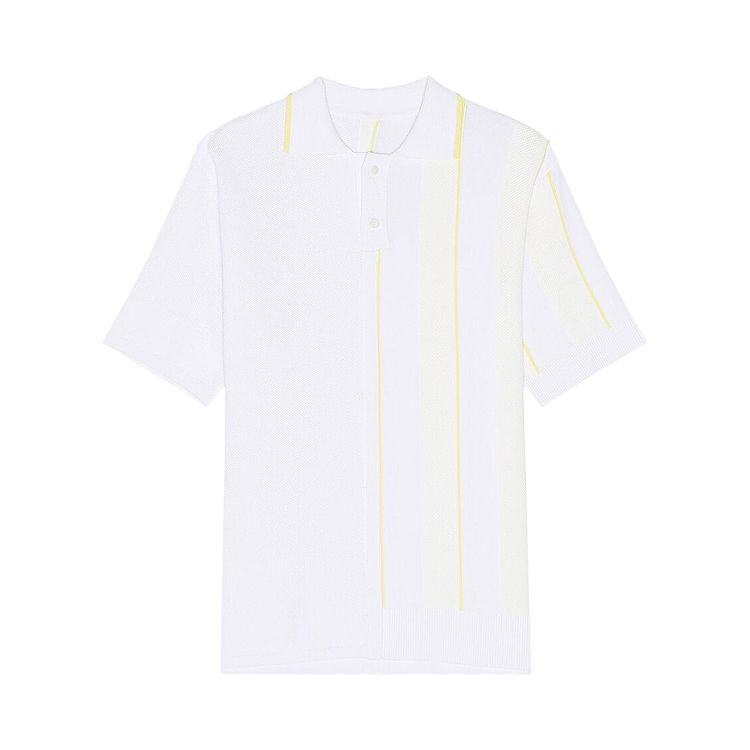 Jacquemus Juego Short Sleeve Polo White