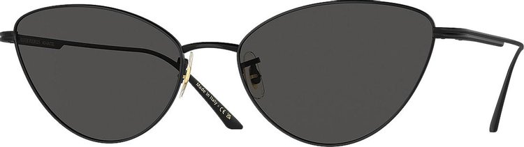 Khaite Metal Cateye Sunglasses 'Black'