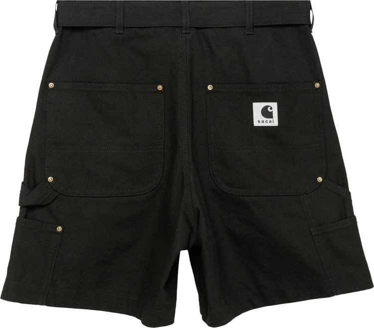 Sacai Duck Shorts Black