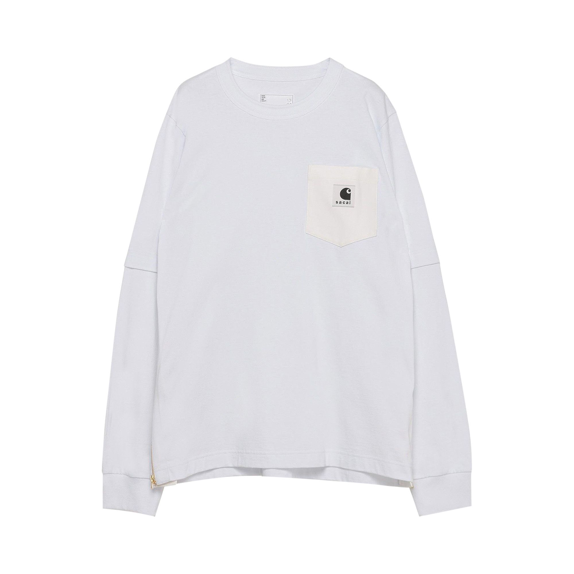 Buy Sacai x Carhartt WIP Long-Sleeve T-Shirt 'White' - 24 0726S