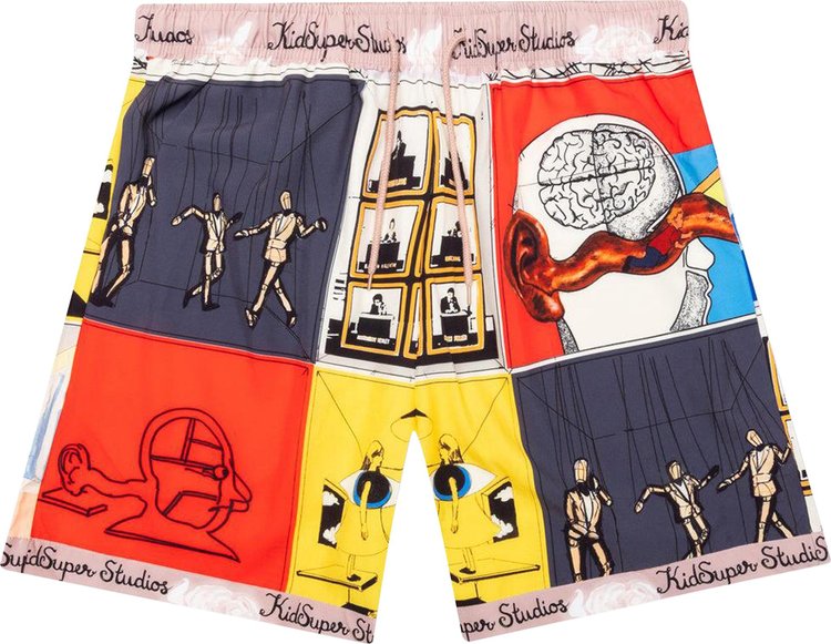 KidSuper Printed Shorts 'Multicolor'