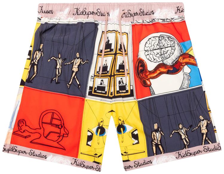 KidSuper Printed Shorts Multicolor