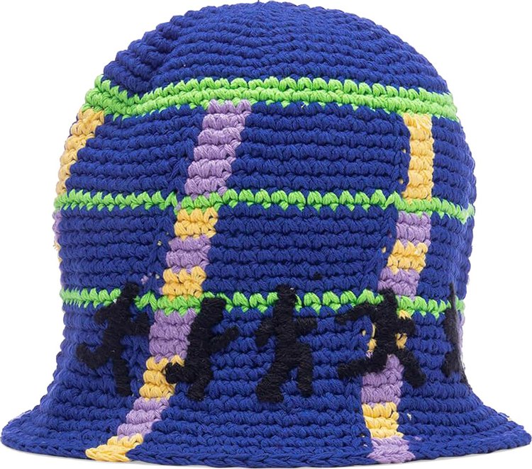 KidSuper Running Man Crochet Hat Blue