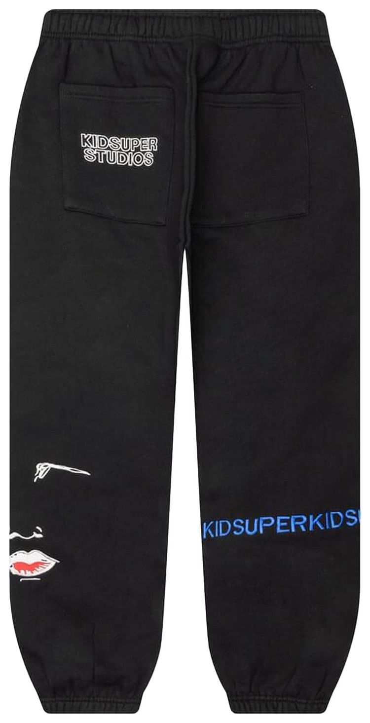 KidSuper Super Sweatpants Black