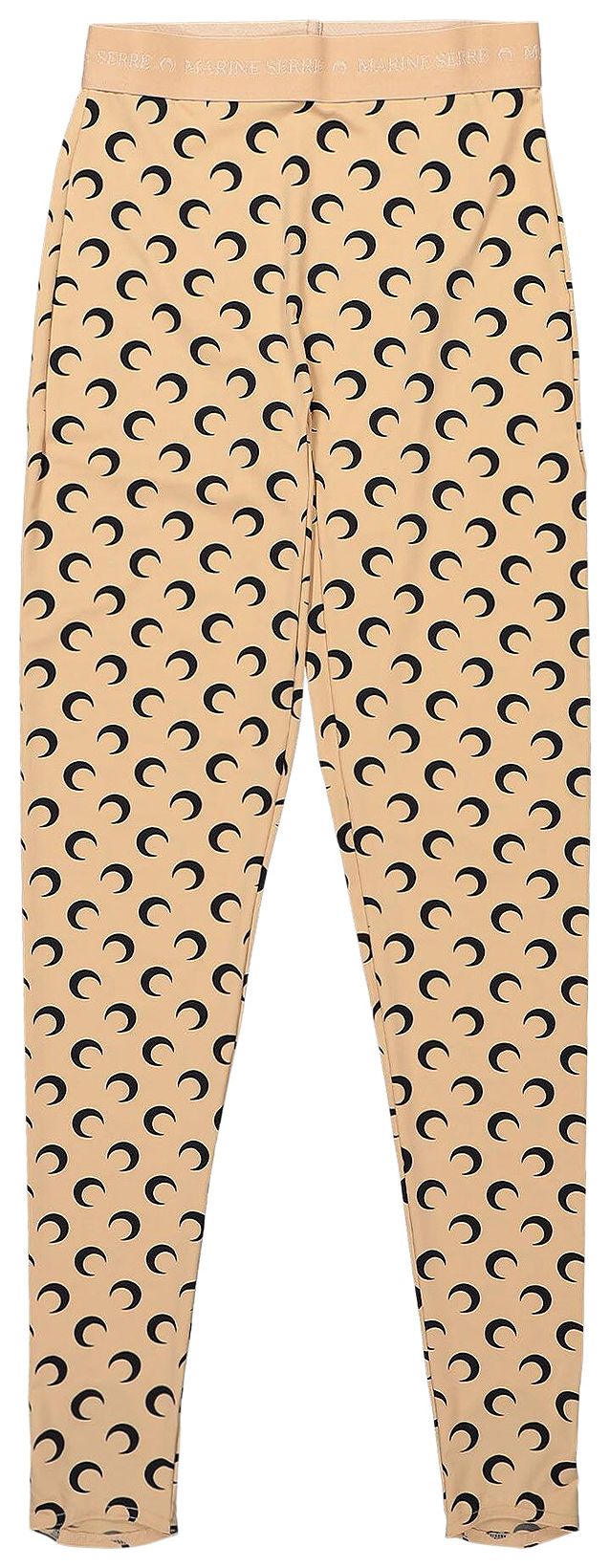 Marine Serre Regenerated All Over Moon Jersey Leggings Inverse Tan