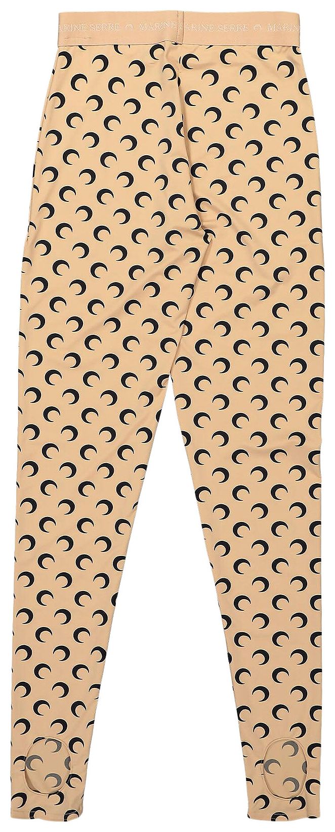 Marine Serre Regenerated All Over Moon Jersey Leggings Inverse Tan