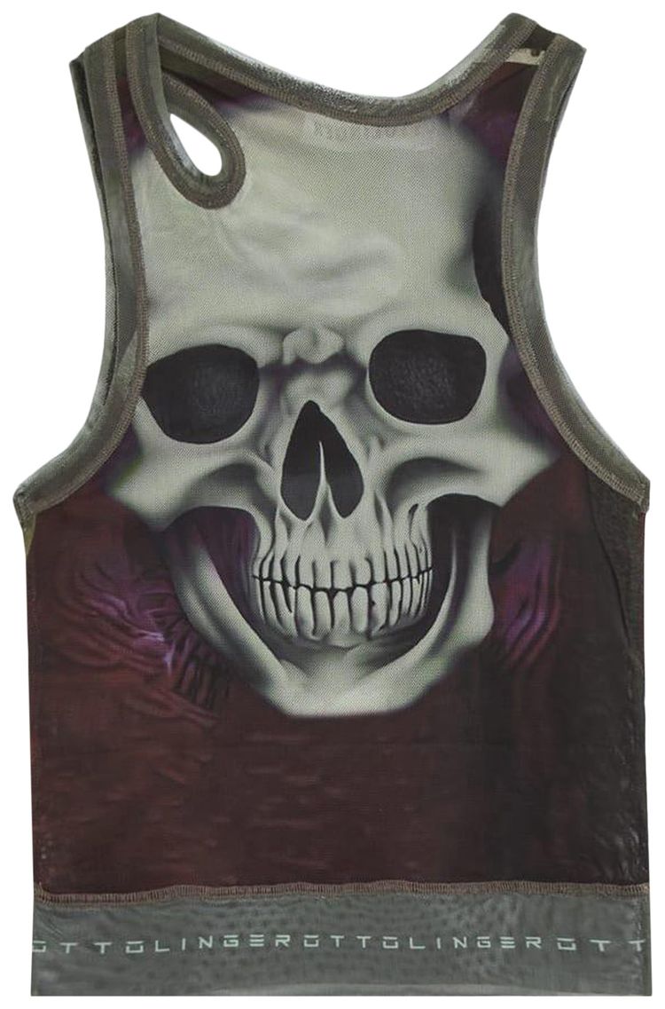 Ottolinger Mesh Tank Top Skull Print