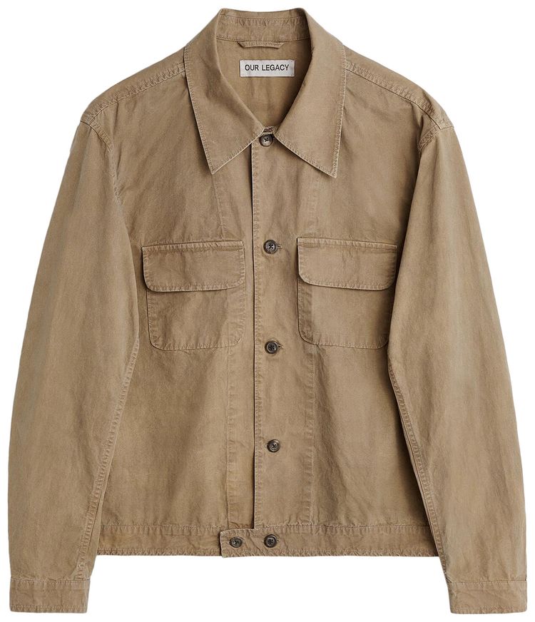 Our Legacy Poplin Coach Jacket Dark Sand
