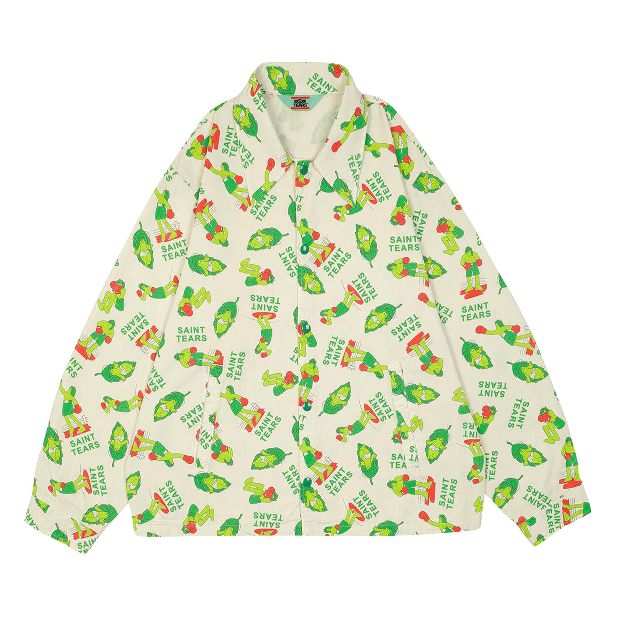 Buy SAINT Mxxxxxx x Denim Tears Boxer Coach Jacket 'White' - SM