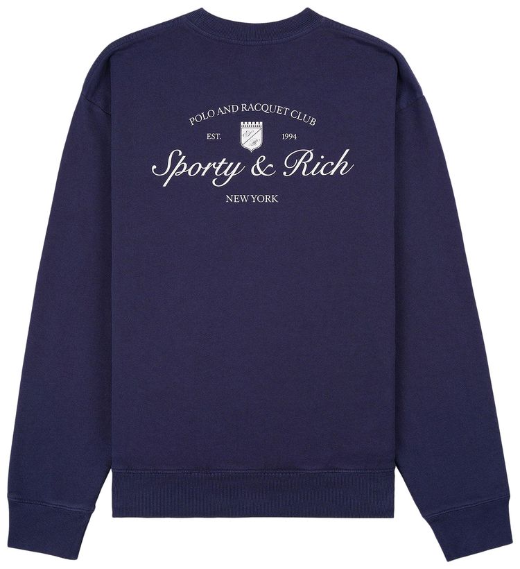 Sporty  Rich Syracuse Crewneck Navy
