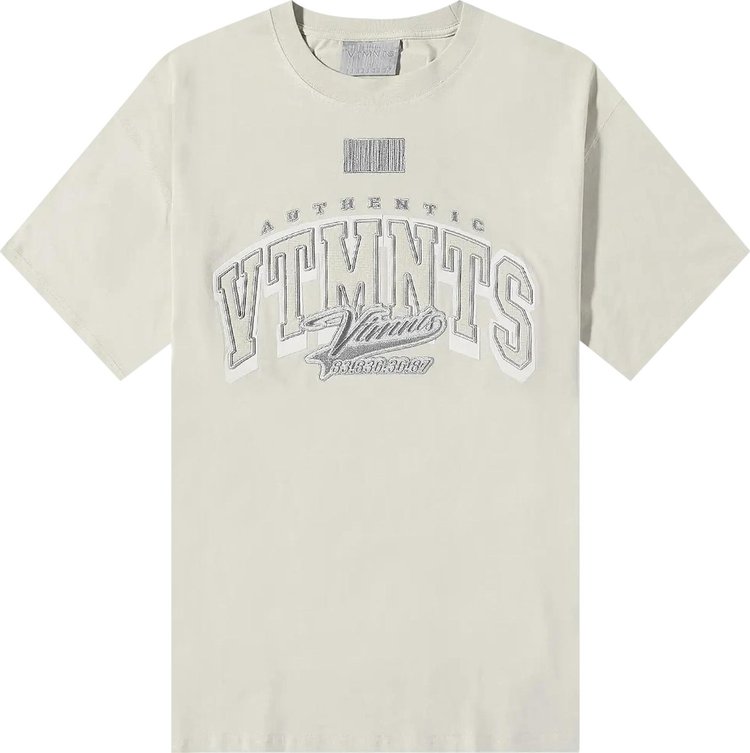 VTMNTS College T Shirt Beige