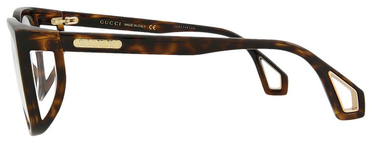 Gucci Square Frame Sunglasses Havana