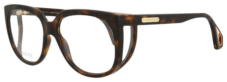 Gucci Square Frame Sunglasses Havana