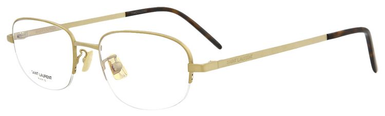 Saint Laurent Round Frame Sunglasses Gold