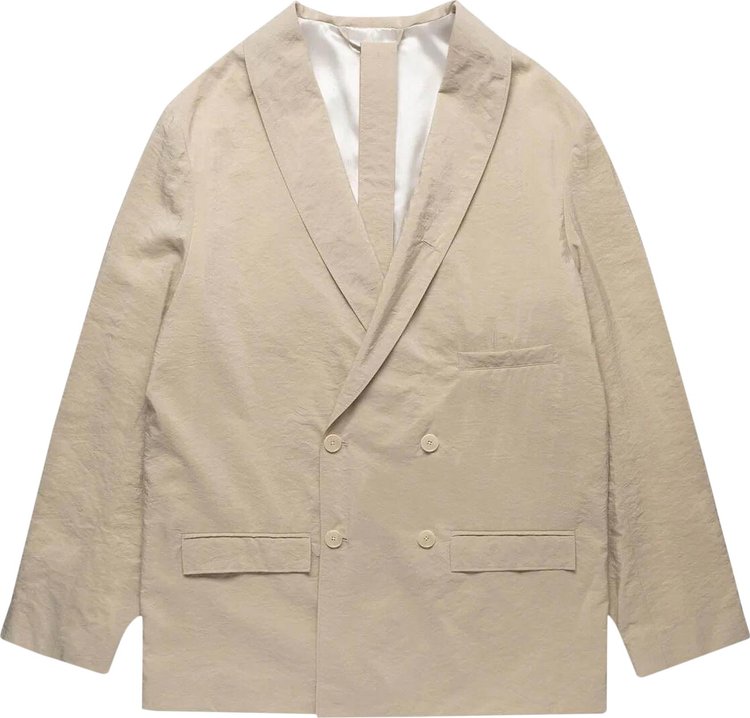 Lemaire Belted Double Breasted Jacket 'Cream'