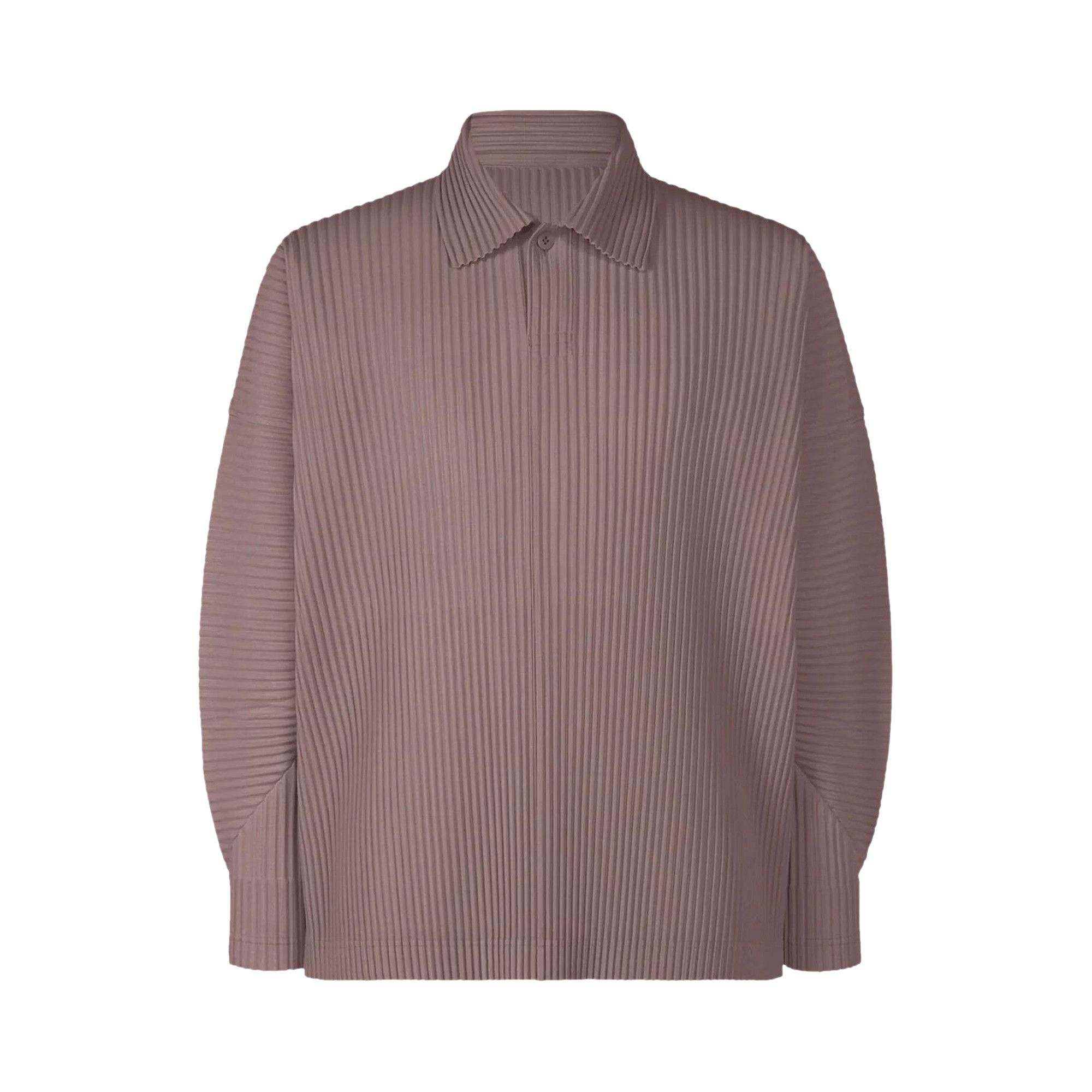 Buy Homme Plissé Issey Miyake MC January Pleated Polo Shirt 'Rose