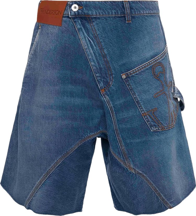 JW Anderson Twisted Workwear Shorts 'Light Blue Denim'