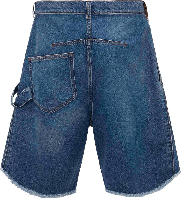 JW Anderson Twisted Workwear Shorts Light Blue Denim