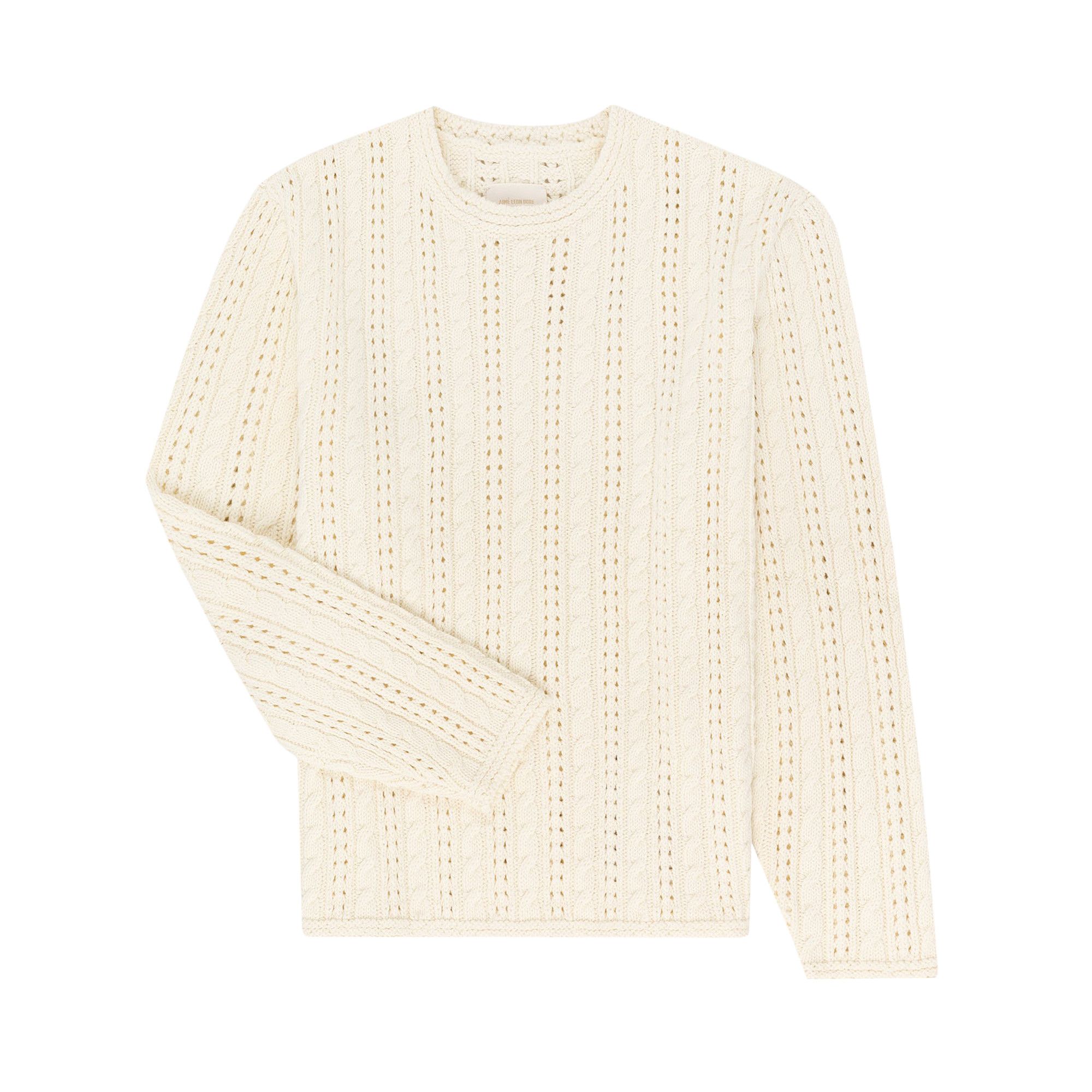 Buy Aimé Leon Dore Pointelle Cable Crewneck Sweater 'Pristine