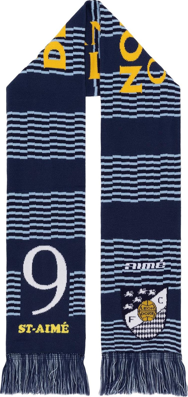 Aimé Leon Dore Team Leon Soccer Scarf 'Navy Blazer'