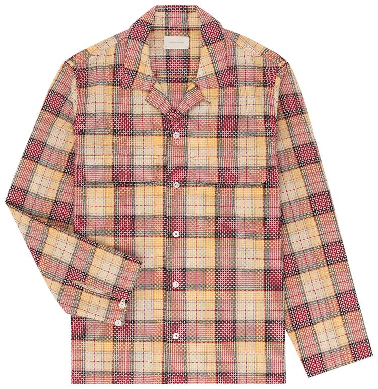 Aime Leon Dore Lightweight Patterned Leisure Shirt RedMulticolor
