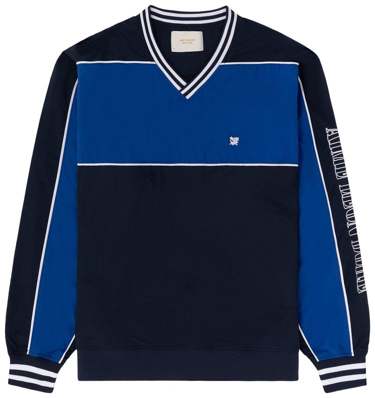 Aime Leon Dore Crest Nylon Pullover Navy Blazer