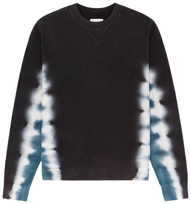 Aime Leon Dore Tie Dyed Crewneck Sweater Jet Black