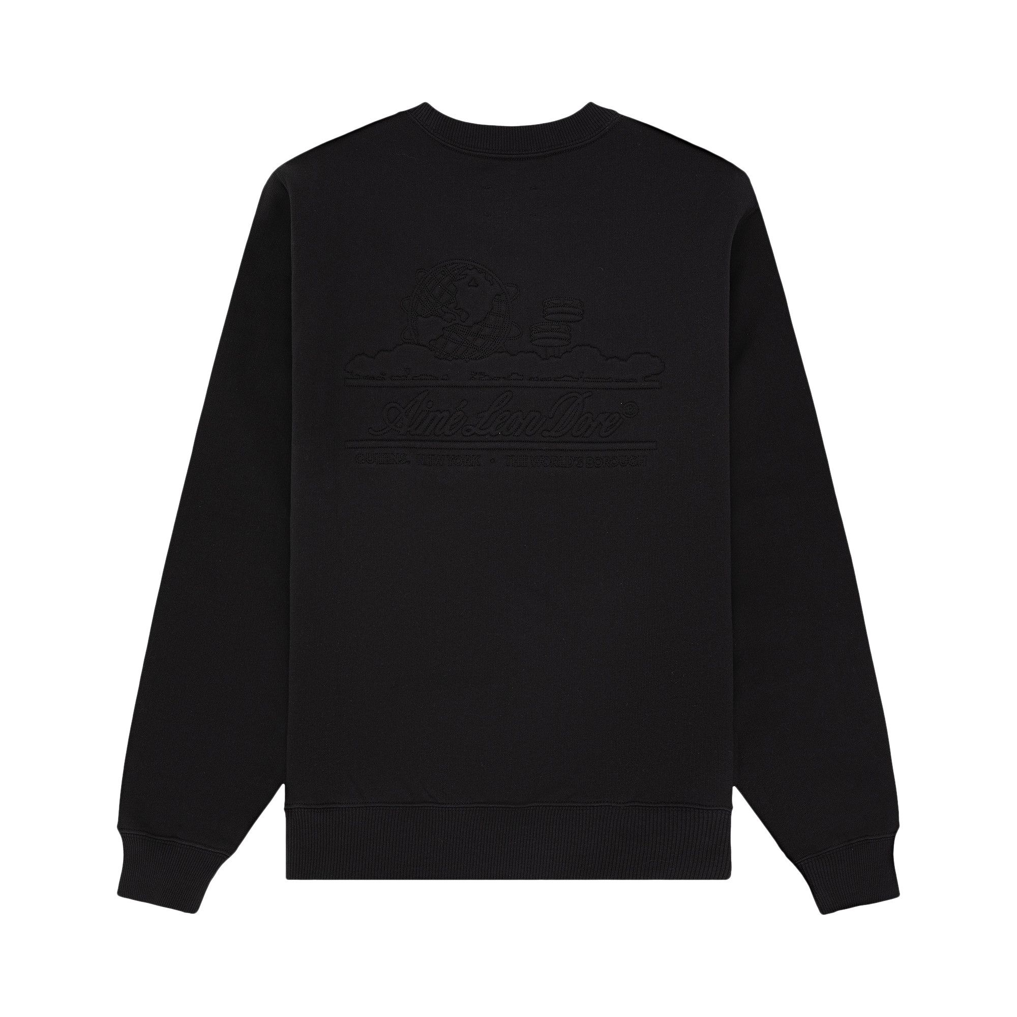 Buy Aimé Leon Dore Embossed Unisphere Crewneck Sweatshirt 'Jet Black' -  SS24CS016 JET | GOAT