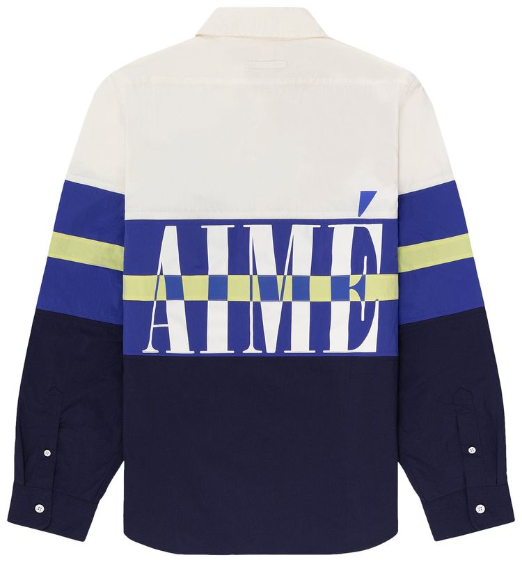 Aime Leon Dore Colorblock Logo Shirt Navy