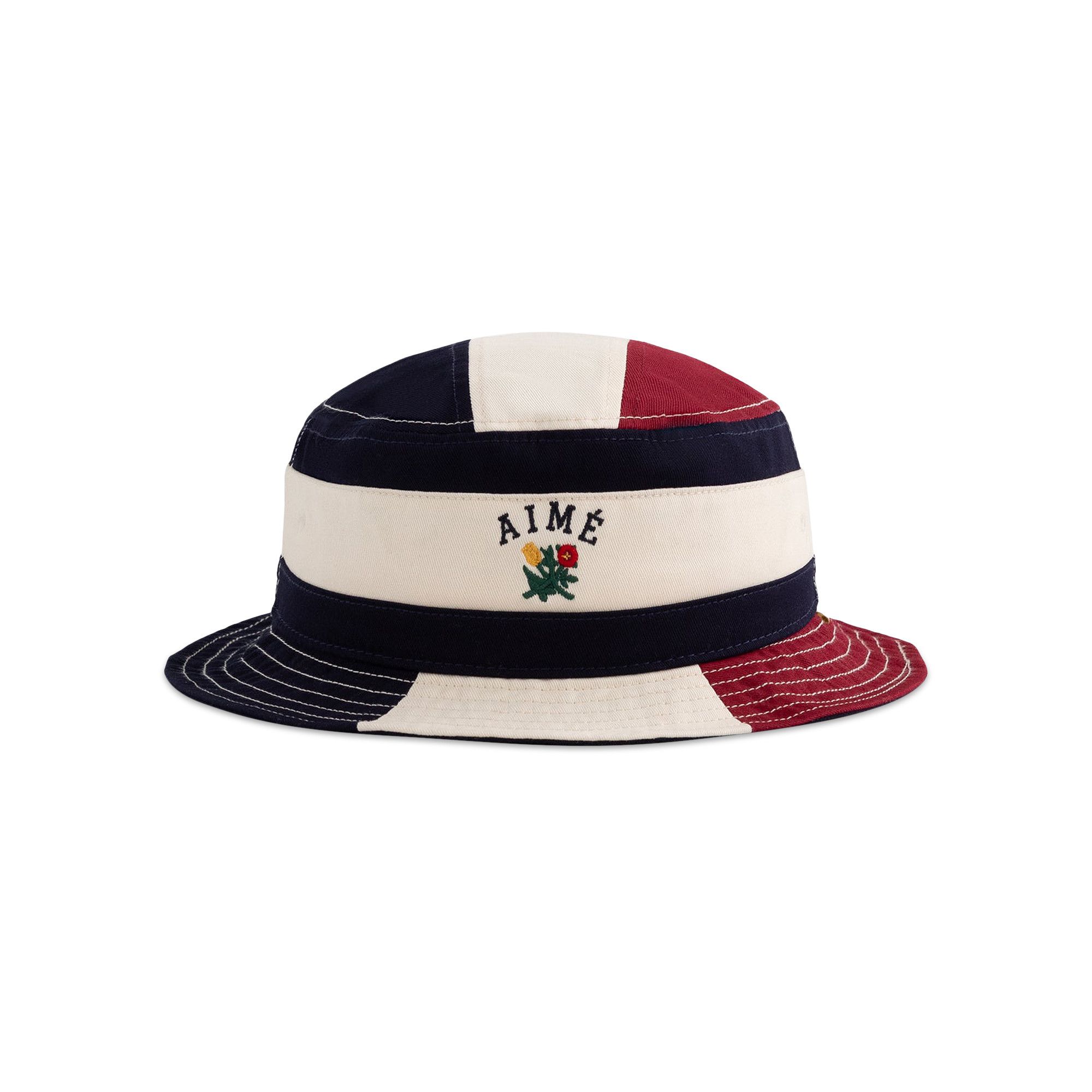 Buy Aimé Leon Dore Colorblock Crest Bucket Hat 'Pristine