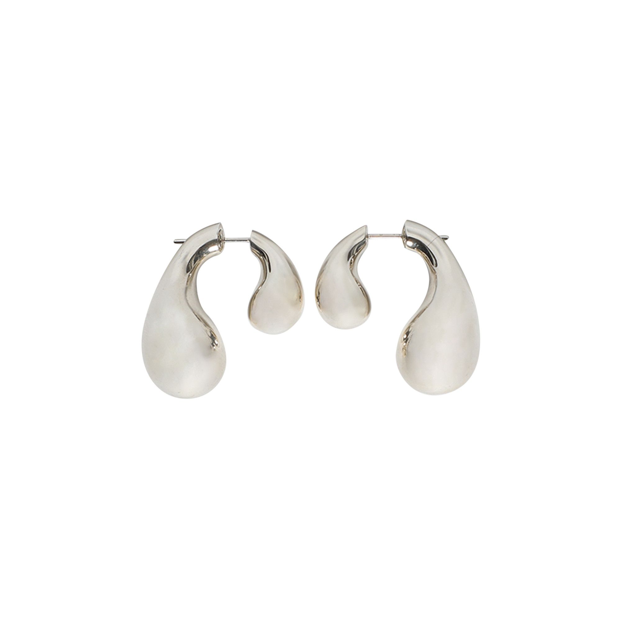 ピアス BOTTEGA VENETA TEARDROP SILVER EARRINGS Bottega Veneta Teardrop Silver Earrings Women Jewelry – Bluefly
