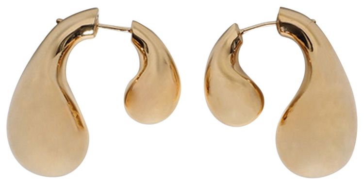 Bottega Veneta Drop Earrings Yellow Gold