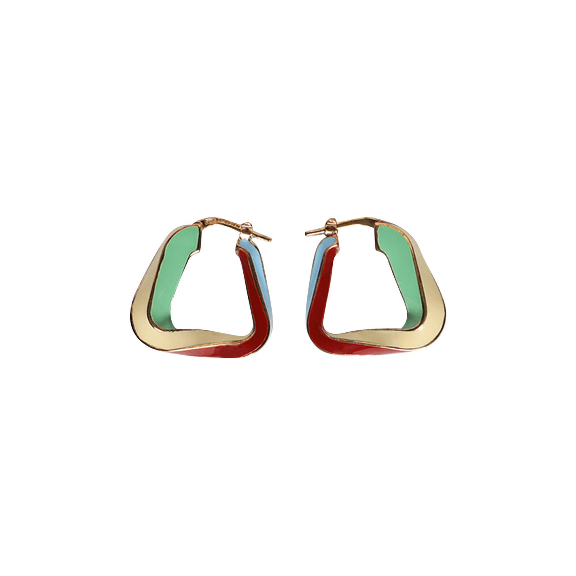 ピアス *BOTTEGA VENETA* Enamel Hoop Earrings Green 707795VAHU43708 MUSINSA | BOTTEGA VENETA Enamel Hoop Earrings - Green