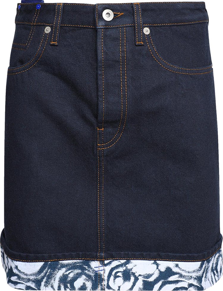 Burberry Heavyweight Denim Mini Skirt 'Indigo Blue'