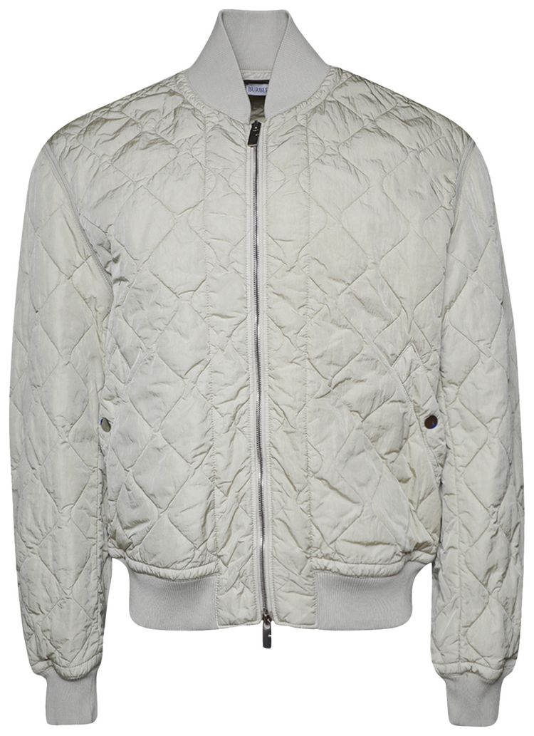 Burberry Quilted Nylon Bomber Jacket Soap