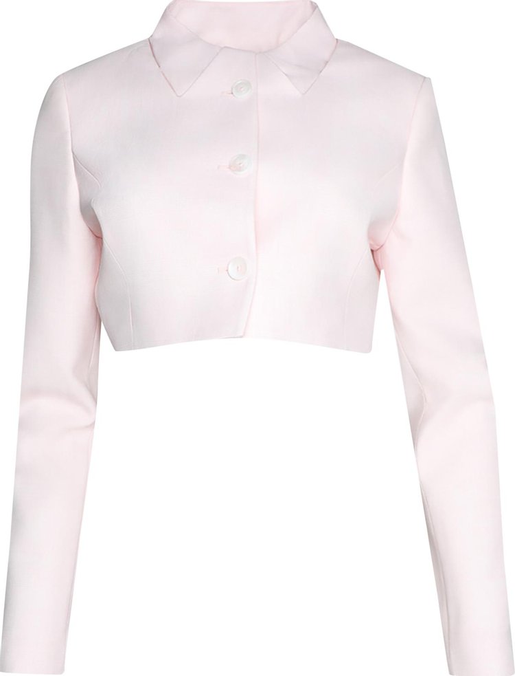 Coperni Trompe L'Oeil Tailored Jacket 'White/Pink'
