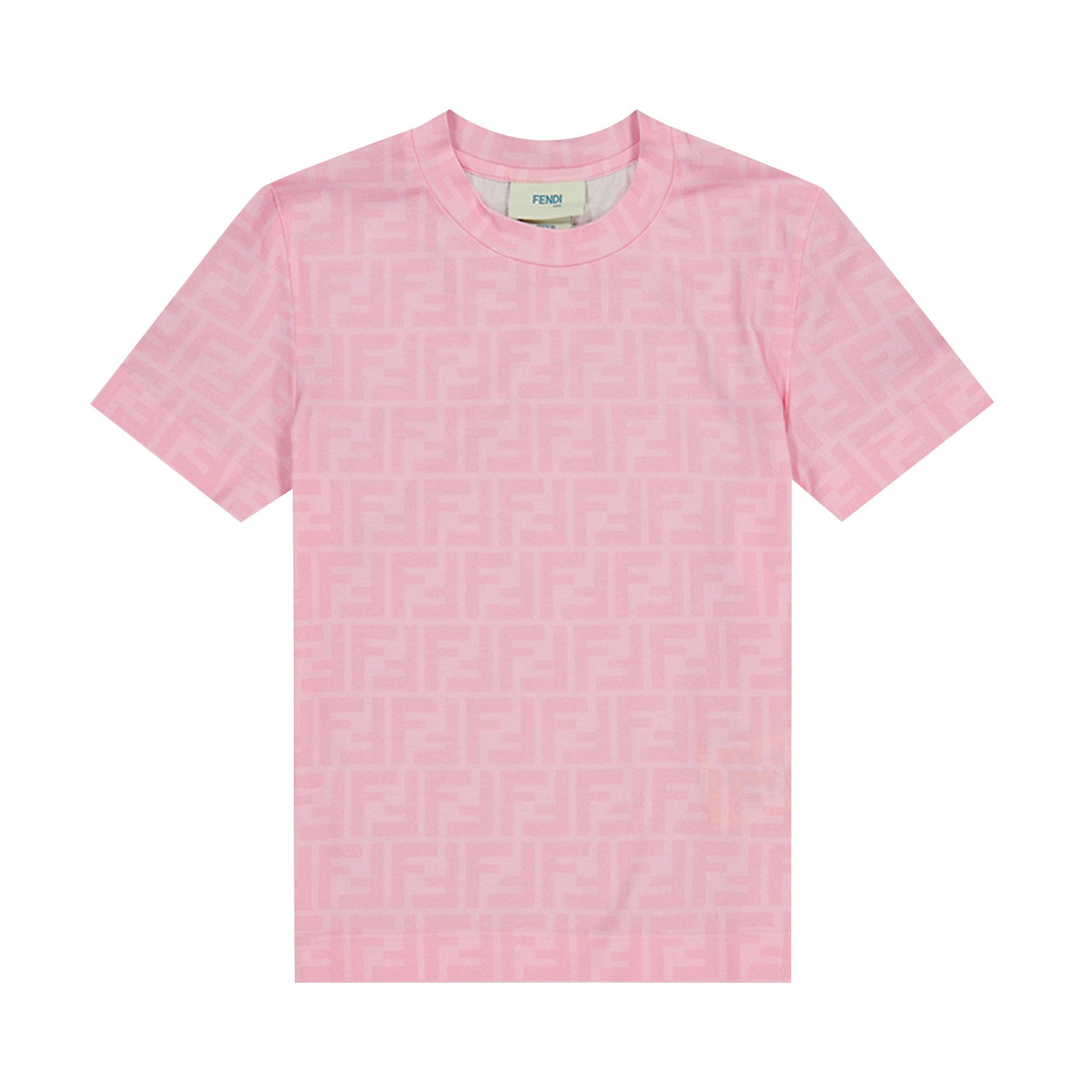 Buy Fendi Kids Logo T Shirt Rosa Conffeto JFI316 AQSY F0QE5 GOAT UK