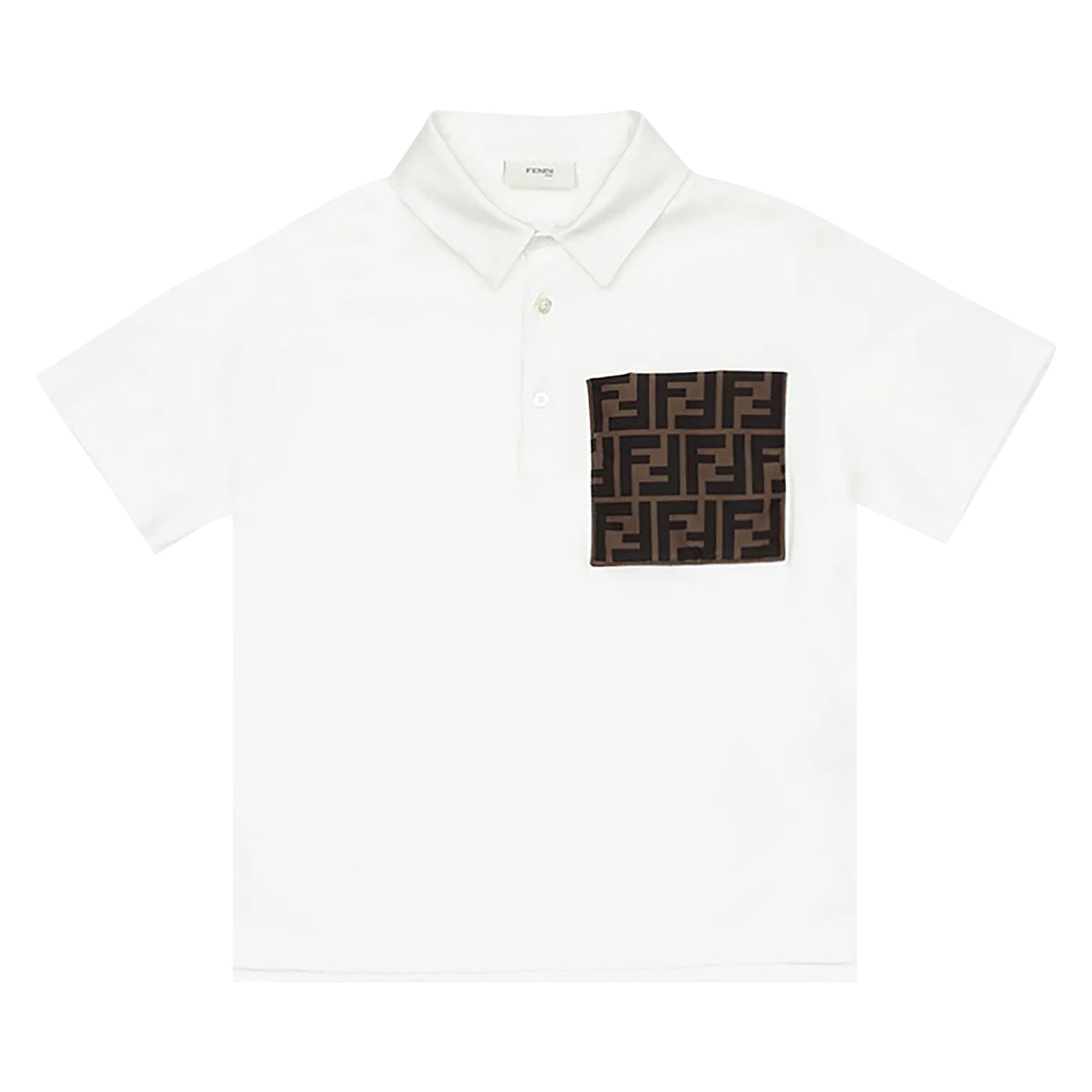 Buy Fendi Kids Jersey Polo 'White' - JMI399 7AJ F0TU9 | GOAT