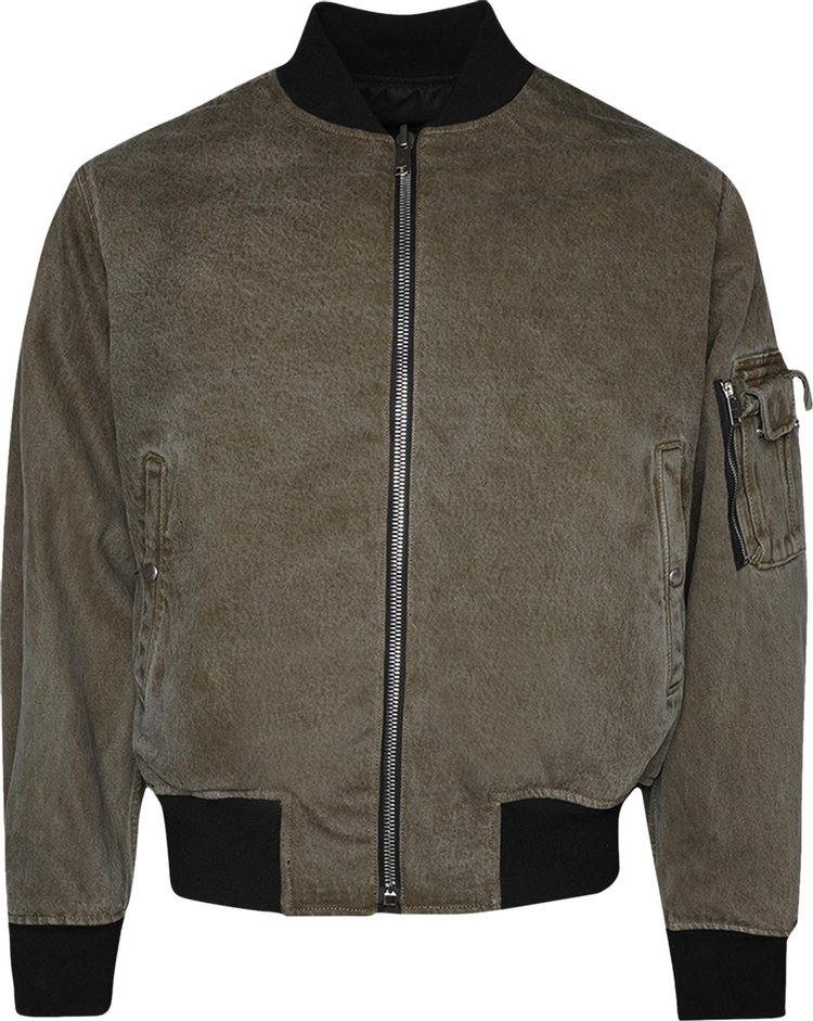 Givenchy Reversible Denim Bomber Jacket 'Black/Khaki'