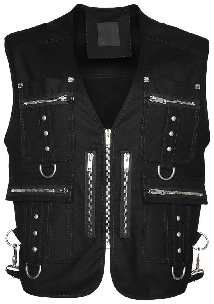 Givenchy Multipocket Waistcoat Black
